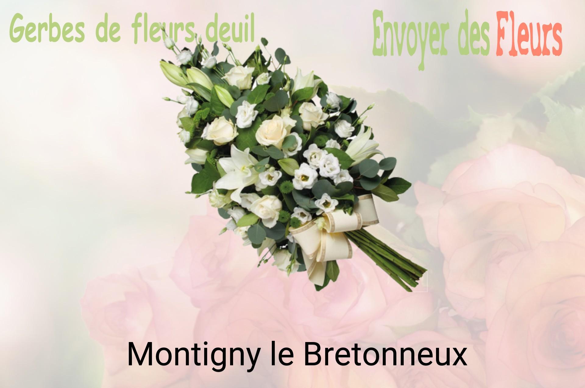 Gerbe de fleurs de deuil livrée à Montigny-le-Bretonneux